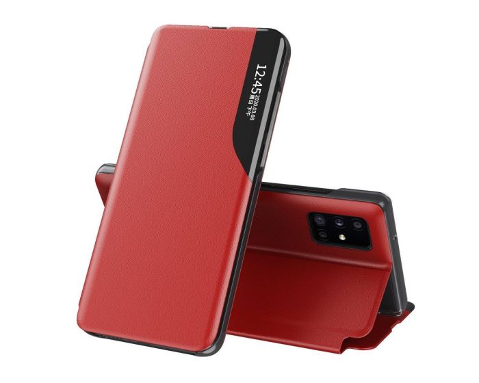 Eco Leather View Case Θήκη Πορτοφόλι με Stand - Red (Samsung Galaxy Note 20 Ultra)