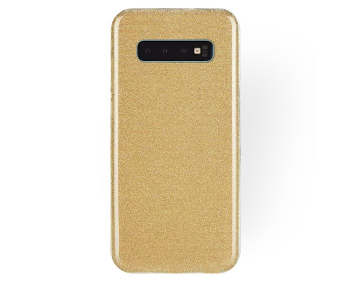 Forcell Glitter Shine Cover Hard Case Gold (Samsung Galaxy S10)