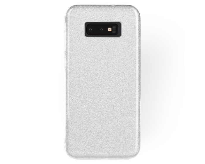 Forcell Glitter Shine Cover Hard Case Silver (Samsung Galaxy S10e)