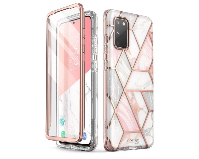 i-Blason Ανθεκτική Θήκη Cosmo Full Body Case With Built-In Screen Protector Marble Pink (Samsung Galaxy S20 FE)