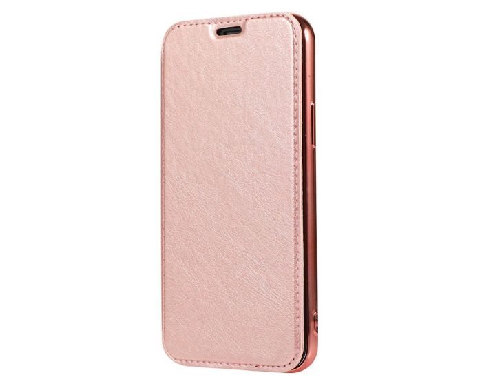 Forcell Electro Wallet Case Θήκη Πορτοφόλι με Stand Rose Gold (Samsung Galaxy S20 Ultra)