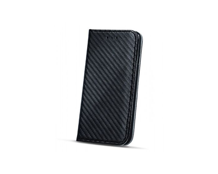Smart Carbon Book Case με Δυνατότητα Stand - Θήκη Πορτοφόλι Μαύρο (Samsung Galaxy S7)