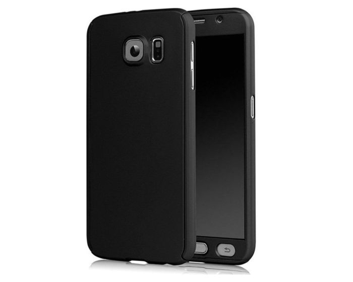 360 Full Cover Case & Προστατευτική Μεμβράνη - Black (Samsung Galaxy S7 Edge)