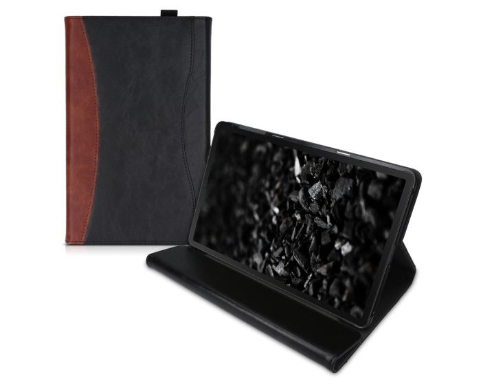 KWmobile PU Leather Portfolio Case Stand (50555.01) Brown / Black (Samsung Galaxy Tab A 10.1 2019)