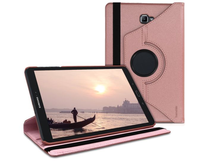 KWmobile Περιστρεφόμενη 360 μοίρες Θήκη Case Stand (40447.81) Ροζ Χρυσό (Samsung Galaxy Tab A 10.1 P580 / P585)