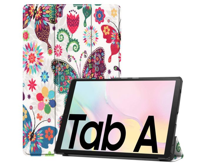 Tri-Fold Book Case με δυνατότητα Stand - Butterflies (Samsung Galaxy Tab A7 10.4 2020 / 2022)