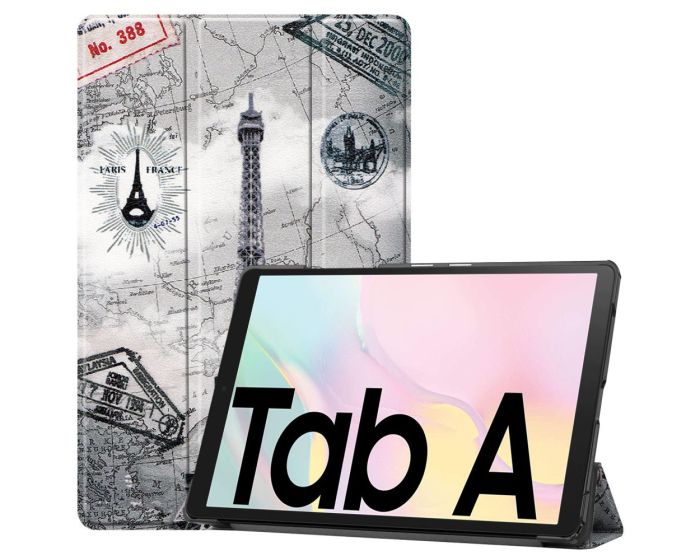 Tri-Fold Book Case με δυνατότητα Stand - Eiffel Tower (Samsung Galaxy Tab A7 10.4 2020 / 2022)