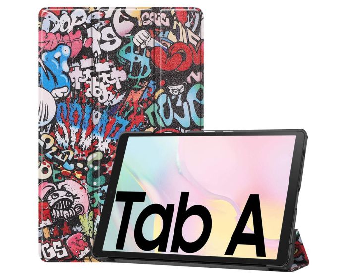 Tri-Fold Book Case με δυνατότητα Stand - Graffiti (Samsung Galaxy Tab A7 10.4 2020 / 2022)