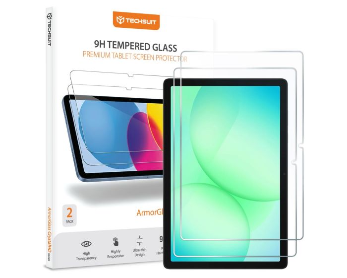 Techsuit ArmorGlass CrystalHD 2-Pack 9H Tempered Glass Screen Prοtector (Samsung Galaxy Tab A9 Plus 11.0 / A11 Plus 11.0)