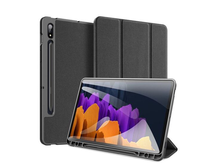 DUX DUCIS Domo Smart Book Case Θήκη με Δυνατότητα Stand - Black (Samsung Galaxy Tab S7 / S8 11.0)