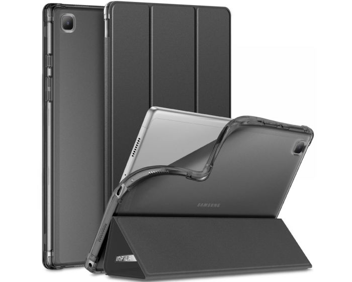 Infiland Smart Book Case Θήκη με Δυνατότητα Stand - Black (Samsung Galaxy Tab A7 10.4)