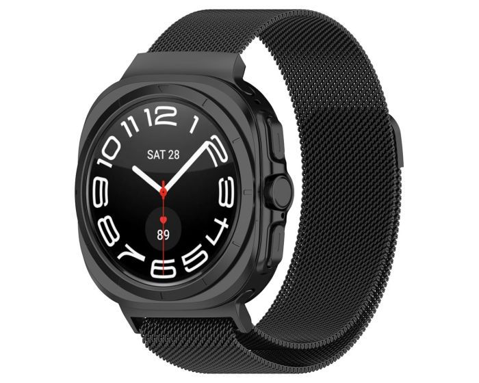 Techsuit Watchband (W011) Milanese Strap Samsung Galaxy Watch Ultra 47mm - Black
