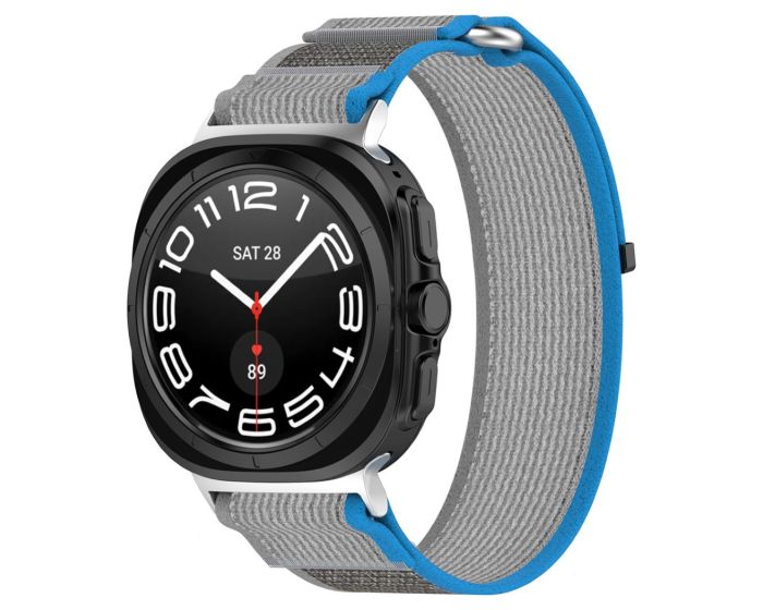 Techsuit Watchband (W054) Υφασμάτινο Λουράκι Samsung Galaxy Watch Ultra 47mm - Blue / Gray