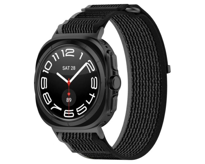 Techsuit Watchband (W054) Υφασμάτινο Λουράκι Samsung Galaxy Watch Ultra 47mm - Gray / Black