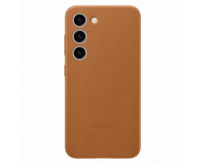 Samsung Leather Cover (EF-VS911LAEGWW) Δερμάτινη Θήκη Camel (Samsung Galaxy S23)