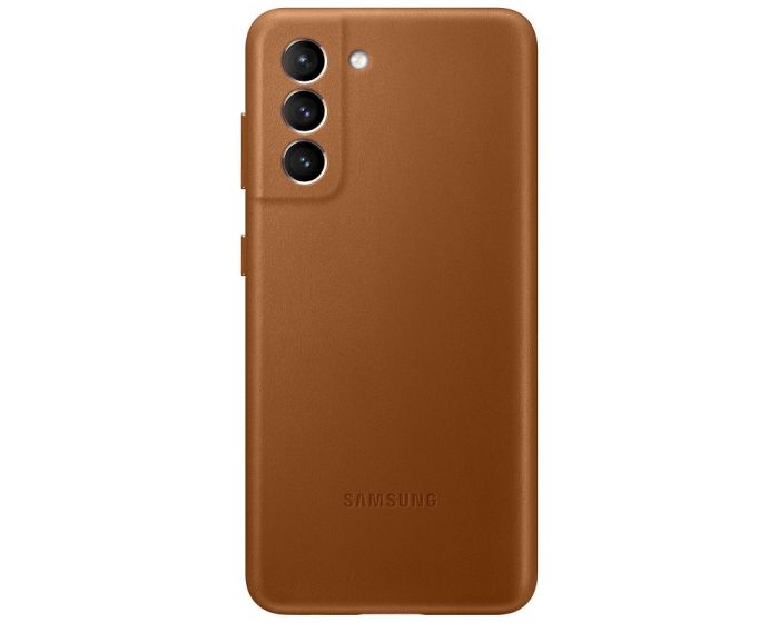 Samsung Leather Cover (EF-VG991LAEGWW) Δερμάτινη Θήκη Brown (Samsung Galaxy S21 5G)