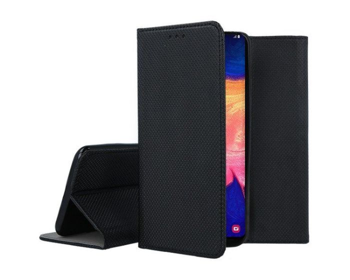 Forcell Smart Book Case με Δυνατότητα Stand Θήκη Πορτοφόλι Black (Realme GT 5G)