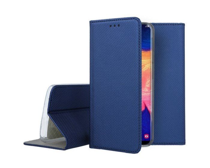 Forcell Smart Book Case με Δυνατότητα Stand Θήκη Πορτοφόλι Navy Blue (Realme GT 5G)