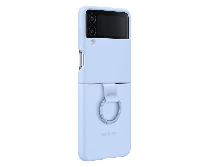 Samsung Silicone Ring Cover Case (EF-PF721TLEGWW) Θήκη Σιλικόνης Blue (Samsung Galaxy Z Flip4)