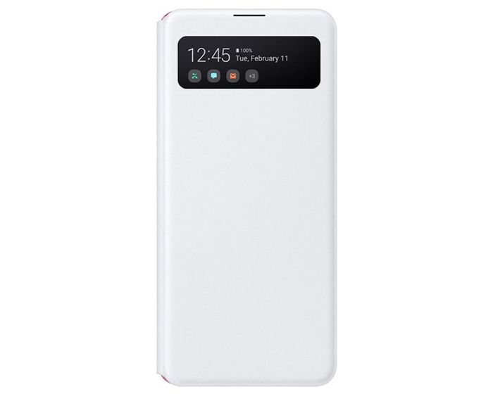 Samsung S-View Standing Cover Case (EF-EA415PWEGEU) White (Samsung Galaxy A41)