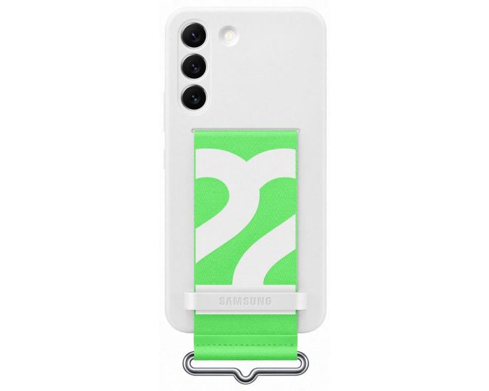 Samsung Silicone Strap Case (EF-GS901TWEGWW) Θήκη Σιλικόνης White (Samsung Galaxy S22 5G)