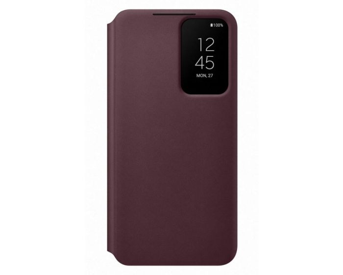 Samsung Clear View Cover Case (EF-ZS901CEEGEE) Burgundy (Samsung Galaxy S22 5G)