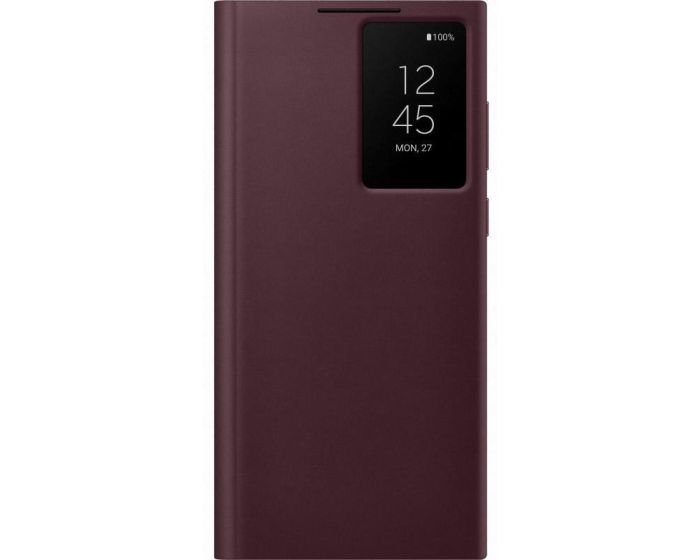 Samsung Clear View Cover Case (EF-ZS908CEEGEE) Burgundy (Samsung Galaxy S22 Ultra 5G)