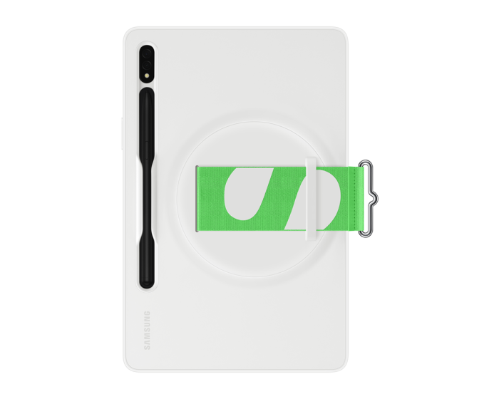 Samsung Strap Case (EF-GX700CWEGWW) Θήκη Σιλικόνης White (Samsung Galaxy Tab S7 / S8 11.0)