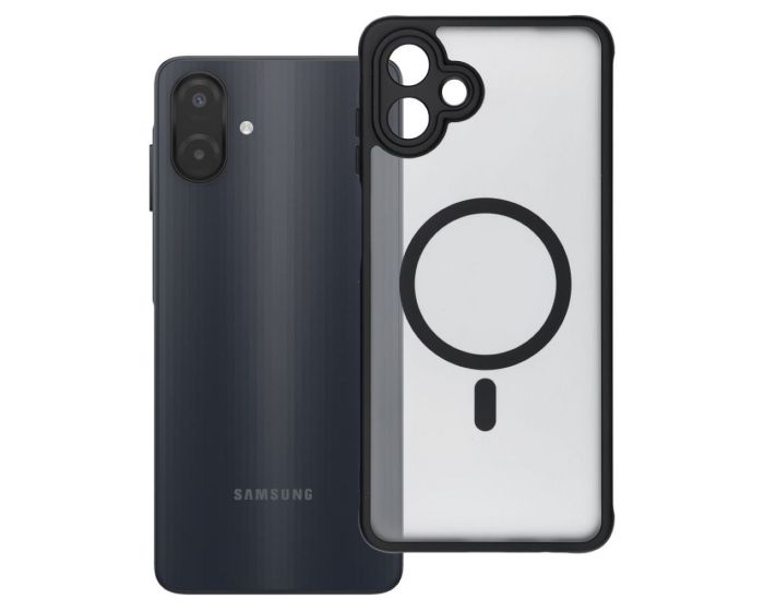 Full Matte Mag Cover MagSafe Hybrid Case Black (Samsung Galaxy A07 /  A08 4G) - MT84495