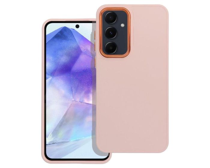 Satin Case with Camera Frame Pink (Samsung Galaxy A55 5G)