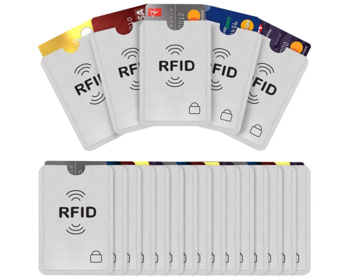 Savisto Metal RFID Signal Block Card Sleeve Μεταλλική Θήκη Καρτών