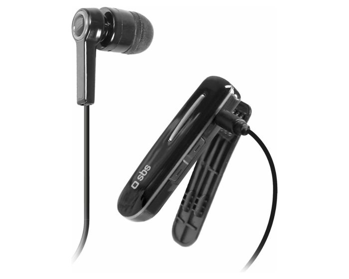 SBS TECLIPHEADSETBTK Wireless Earphone with Clip Ασύρματο Ακουστικό - Black