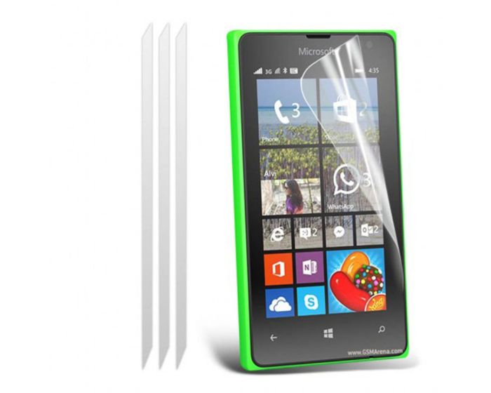 Μεμβράνη Προστασίας Οθόνης - 3 Τεμάχια (Microsoft Lumia 435)