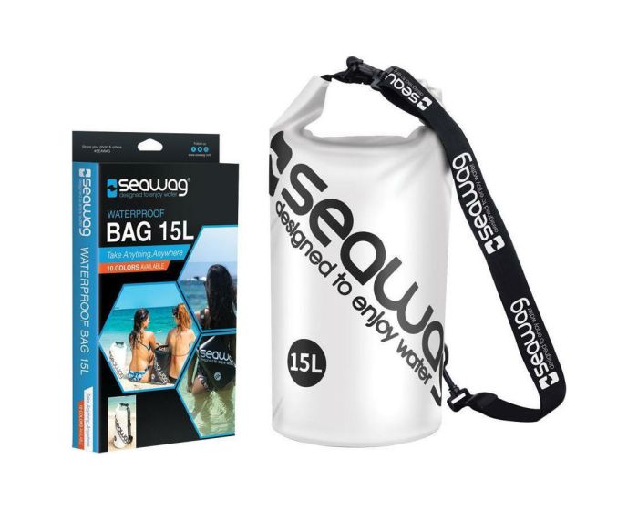 Seawag Waterproof Bag 15L Αδιάβροχη Τσάντα - White / Black