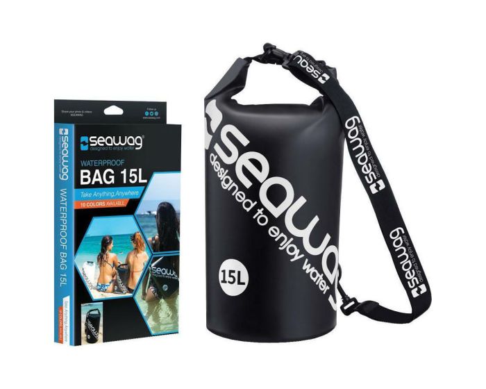 Seawag Waterproof Bag 15L Αδιάβροχη Τσάντα - Black / White