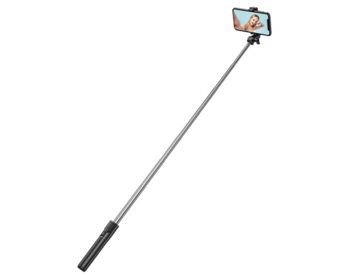 Wozinsky Selfie Stick WHS1Y 1m Bluetooth Wireless Tripod / Selfie Stick για Κινητά - Black - MT83086