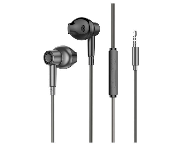 Sendem G50A Iron Man Earphones Stereo Jack 3.5mm Ακουστικά με Ενσωματωμένο Μικρόφωνο - Gray