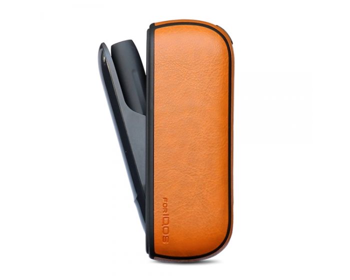 Senso PU Leather Case Θήκη για Αποθήκευση και Μεταφορά του IQOS 3.0 - Orange