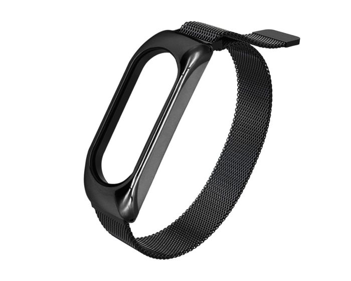 Replacement Metal Band Bracelet Strap Black - Μεταλλικό Λουράκι για Xiaomi Mi Band 3 / 4 / 5 / 6