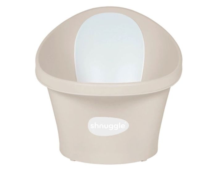 Shnuggle Bath With Plug Μπανιέρα Μωρού με Τάπα - Taupe and Beige