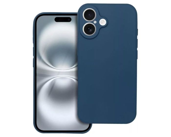 Silicone Lite Soft Touch Case Θήκη Σιλικόνης Dark Blue (iPhone 16 Plus)