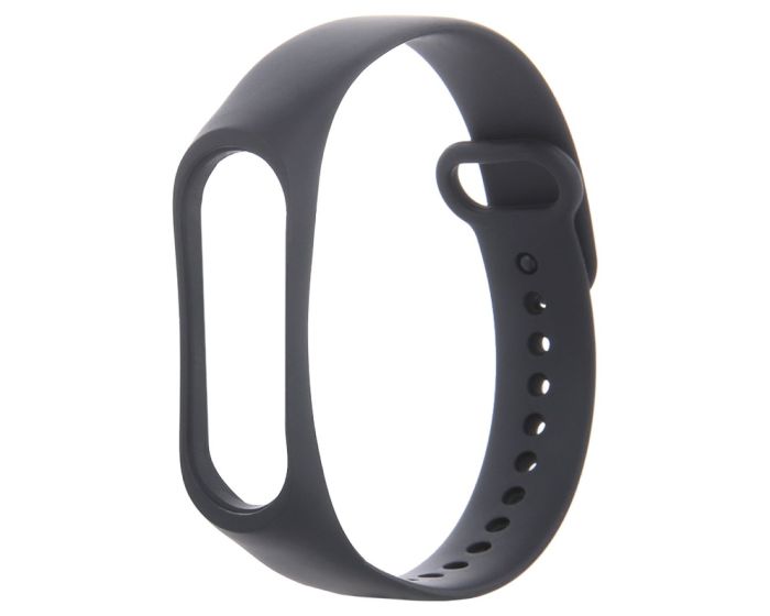 Silicone Wristband Strap Black - Λουράκι Σιλικόνης για Xiaomi Mi Band 3 / 4
