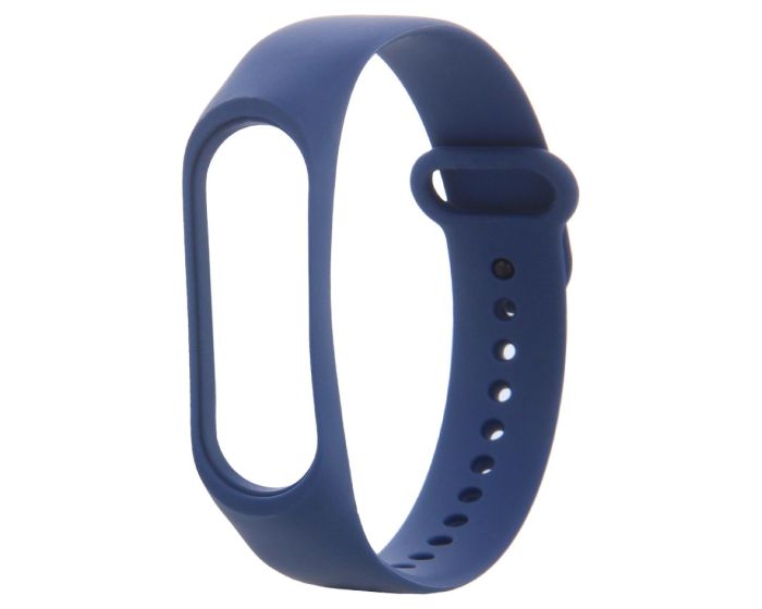 Silicone Wristband Strap Midnight Blue - Λουράκι Σιλικόνης για Xiaomi Mi Band 5/6/7