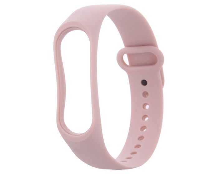 Silicone Wristband Strap Powder Pink - Λουράκι Σιλικόνης για Xiaomi Mi Band 5/6/7