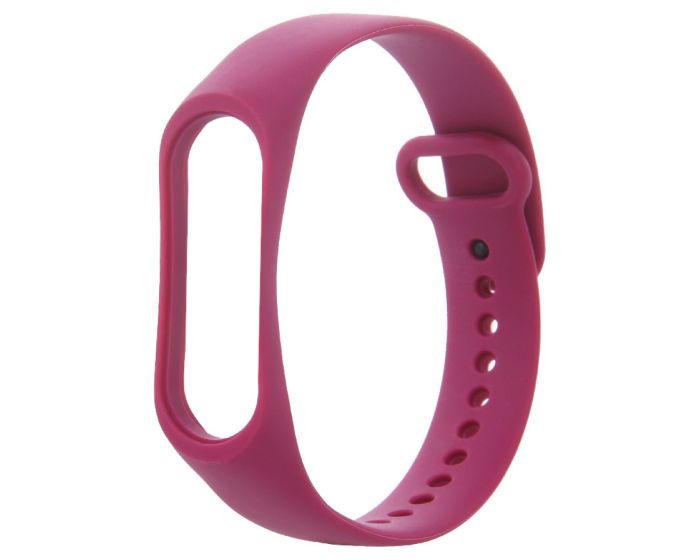 Silicone Wristband Strap Raspberry - Λουράκι Σιλικόνης για Xiaomi Mi Band 5/6/7