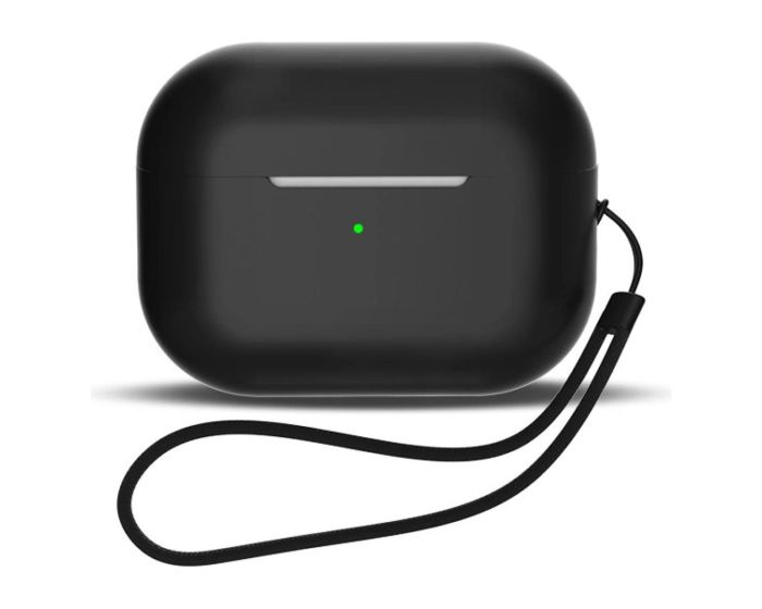 Soft Strap Silicone Apple AirPods 3 Case Θήκη Σιλικόνης για Apple AirPods 3 - Black