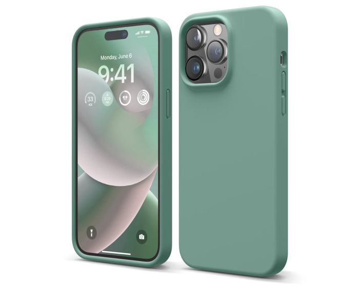 Elago Soft Silicone Case (ES14SC67PRO-MGR) Θήκη Σιλικόνης Midnight Green (iPhone 14 Pro Max)