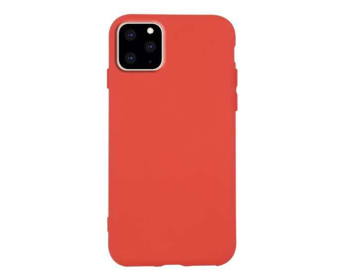 Θήκη Σιλικόνης Slim Fit Liquid Silicone Case Red (iPhone 11 Pro Max)