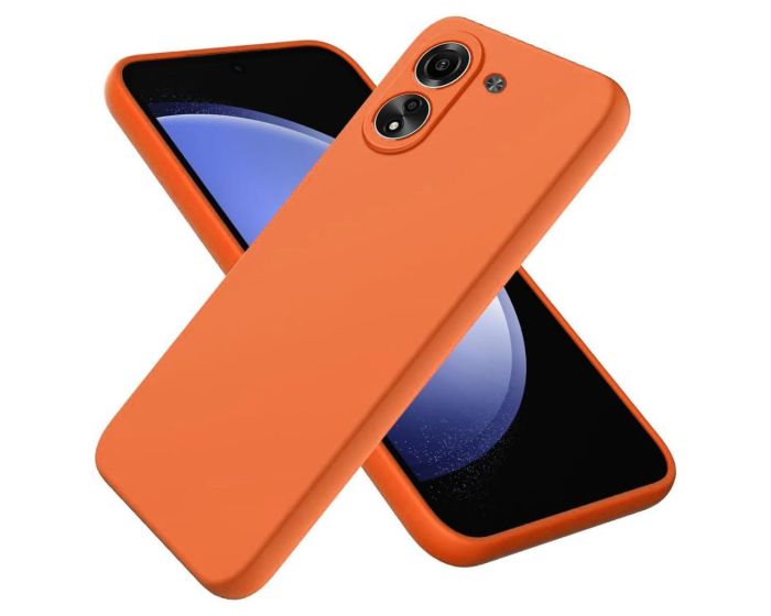 Silicone Lite Soft Touch Case Θήκη Σιλικόνης Orange (Xiaomi Redmi 13C / Poco C65)