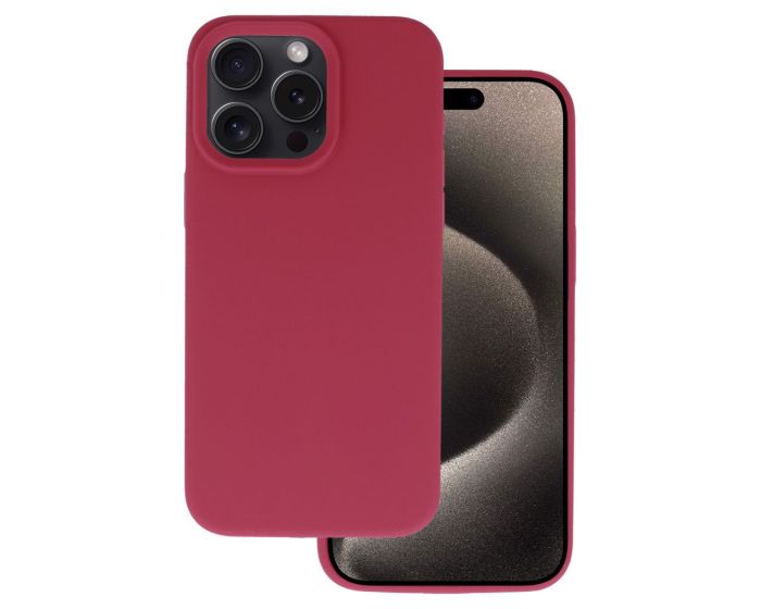 Silicone Lite Soft Touch Case Θήκη Σιλικόνης Burgundy (iPhone 16 Pro) - MT84155